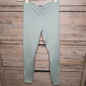Nike One Training Dri Fit High Rise 7/8 Moss Green Leggings Medium AT1102-371